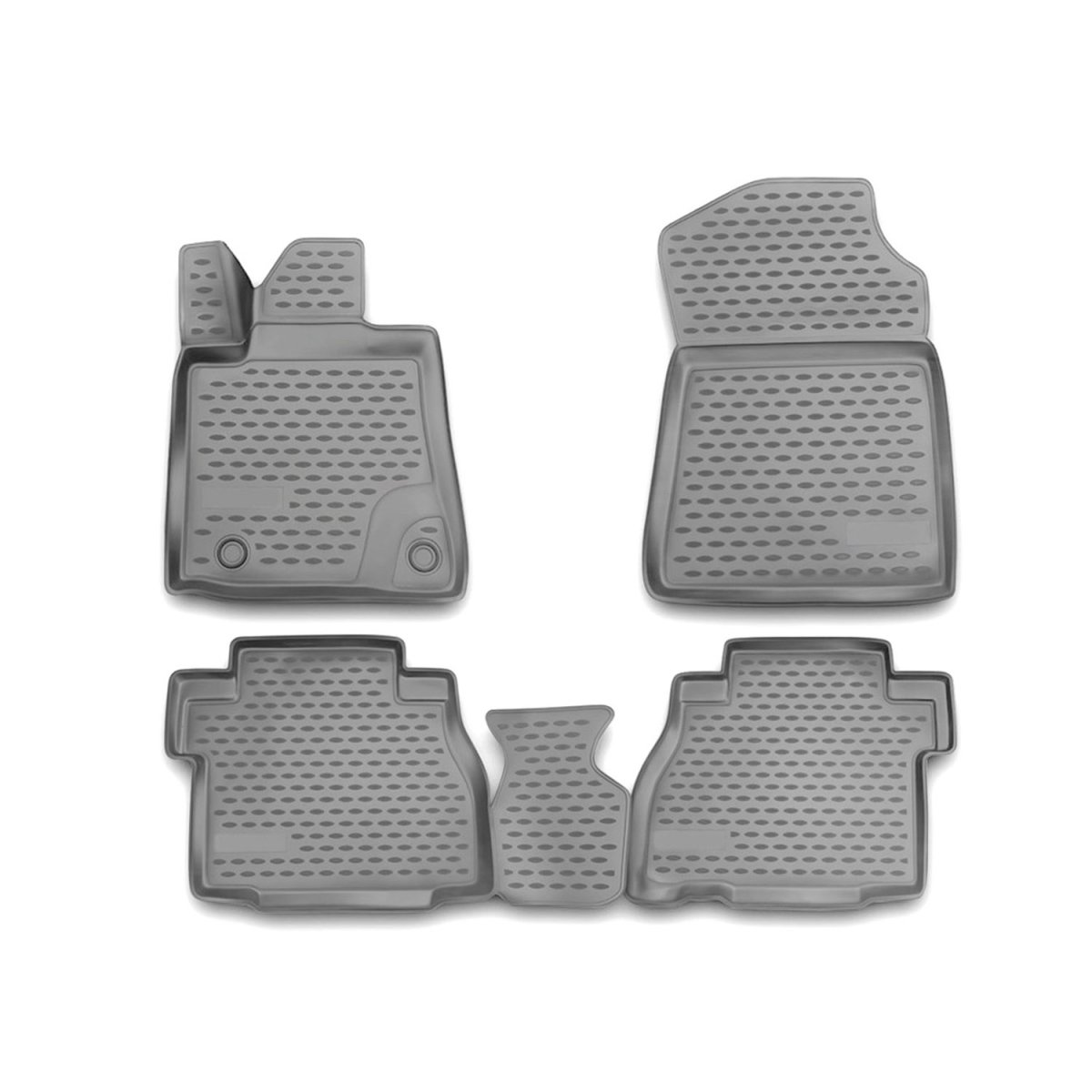 Toyota Tundra Floor Mats - Omac - Rubber TPE - Grey - '07-'13